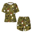 thumbnail image 4 of Lsque Gnomes Playing in the Garden Women's Short-Sleeved Pajama Set - 2 Piece Soft and Lightweight Sleepwear Set-4X-Large, 4 of 9