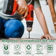 thumbnail image 2 of Screwdriver Bit Set 12Pcs Anti-Slip Magnetic Drive Bit Set High Torque Cross Slot 1/4 Inch Hex Shank Drill Bit Set for Electric Screwdriver Impact Drill Power Tool, 2 of 9
