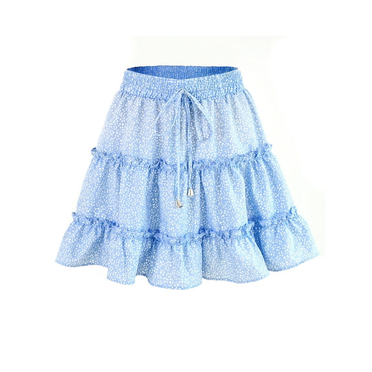 White ruffle hotsell skirt 2019