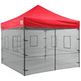 thumbnail image 6 of Impact Canopy Walls for 10 x 10 Canopy Tent, Food Service Mesh Sidewall Kit with Service Windows, 4 Walls Only, Black Mesh, 6 of 6