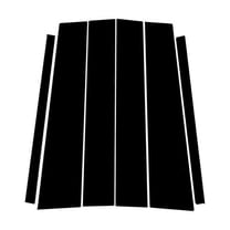 6pcs Glossy Black Pillar Post Door Cover Trim For Nissan Titan Crew Cab 2004-2015