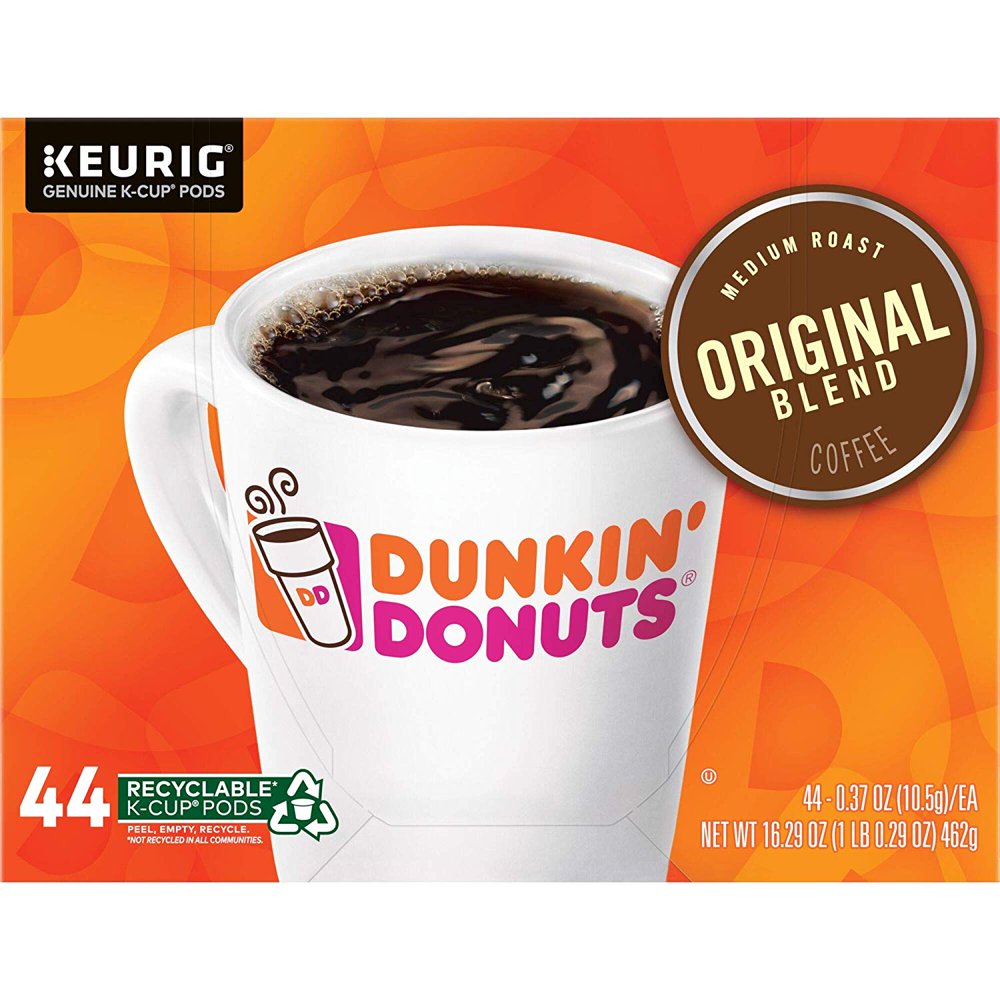 Dunkin Donuts K Cups Original Blend Coffee, Medium Roast, K Cup Pods