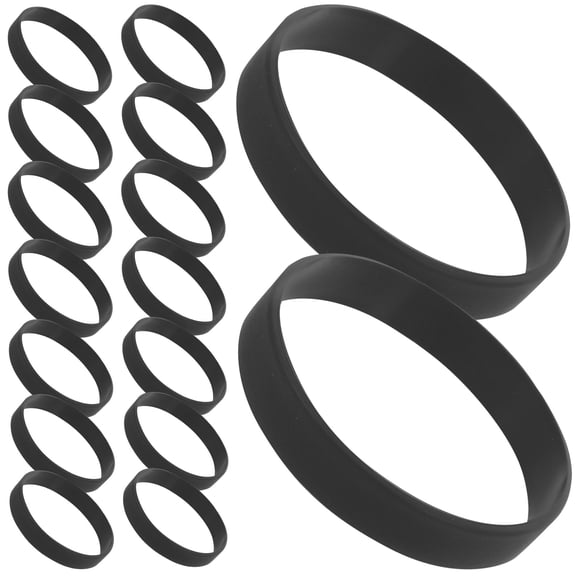 SWETRACE 25Pcs Flexible Black Silicone Wrist Bands for Sports Teams and Event Use