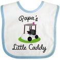thumbnail image 3 of Inktastic Papa Little Golf Caddy Boys or Girls Baby Bib, 3 of 4