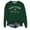Dark Green, variant on UFOUND Sweatshirt Women Casual Crew Neck Pocket New York City English Letter Printed Pullover Long Sleeve Winter Tops Cozy Streetwear