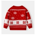 thumbnail image 4 of MIASHUI Chandails pour Filles Automne Hiver Chandail de Base Dessin Animé Mignon Motif de Noël pour Filles - Tenue Décontractée Quotidienne pour 2-7 Ans Rouge, 2-3 Ans, 4 of 7