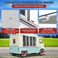 thumbnail image 5 of Telyswee Concession Window 60"x36", Aluminum Alloy Food Truck Window with 4 Horizontal Sliding Mesh Screen Windows & Drag Hook, Up to 85 ° Serving Window for Food Truck Concession Trailer, 5 of 8