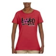 thumbnail image 2 of Wild Bobby Loved John 3:16 Inspirational/Christian Women Graphic Tee, Red, Medium, 2 of 6