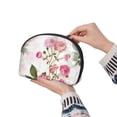 thumbnail image 6 of YFYANG 2 Piece Women's Portable Makeup Bags, Vintage Pink Flowers Clutch Travel Toilet Bags Cosmetic Organizer, 6 of 7