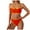 Orange, variant on Cathalem Swim Suits for Women 2025 Spaghetti Strap Push Up Swimsuit Cheeky Two Piece Bathing Suit (Black,M)