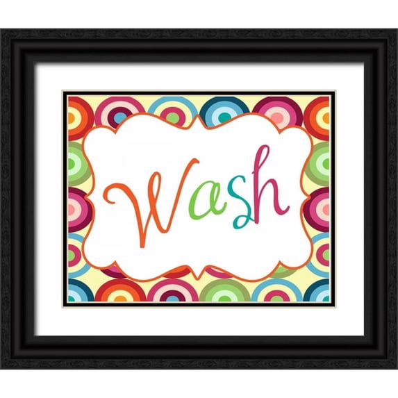 Robinson, Tamara 32x26 Black Ornate Wood Framed with Double Matting Museum Art Print Titled - Colorful Wash