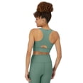 thumbnail image 3 of Hanes Moves Women's Crop Sports Bra, Racerback Herbal Olive Green L, 3 of 4