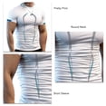 thumbnail image 4 of Camiseta deportiva para hombre, camiseta de entrenamiento transpirable, manga corta con estampado bonito para gimnasio, 4 of 5