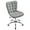 Light Gray, variant on OWNEN Armless Desk Chair Modern Tufted Office Chair Faux Leather Upholstered Computer Chair with Adjustable Seat Height and Rolling Wheels for Home/Office, Light Gray