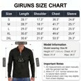 thumbnail image 6 of GIRUNS Men's Polo Shirts Long Sleeve Knit Polo Quarter Zipper Casual Waffle Goft Shirt Navy Blue S, 6 of 7