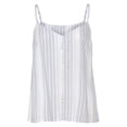 thumbnail image 4 of LASCANA Women's Striped Spaghetti Strap Top Buttons, 4 of 5