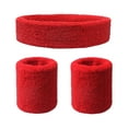 thumbnail image 2 of Sweatband Set 1 Headband and 2 Wristbands for Sports & More Casual Pants for Women Work, 2 of 2