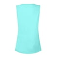 thumbnail image 5 of Topvent Women Summer Sleeveless Casual Solid Color O-Neck T-Shirt Tops Blouse, 5 of 5