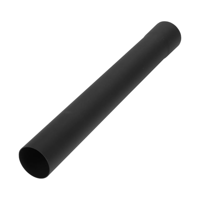 Tubo recto de 2.25" OD de Unique Bargains, longitud de 18 pulgadas, negro