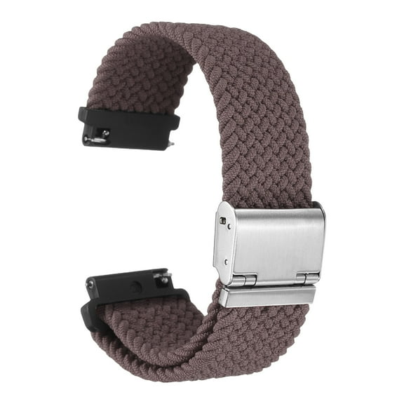 Uxcell 22mm Nylon Braided Watch Bands with Stainless Steel Buckle, Purple