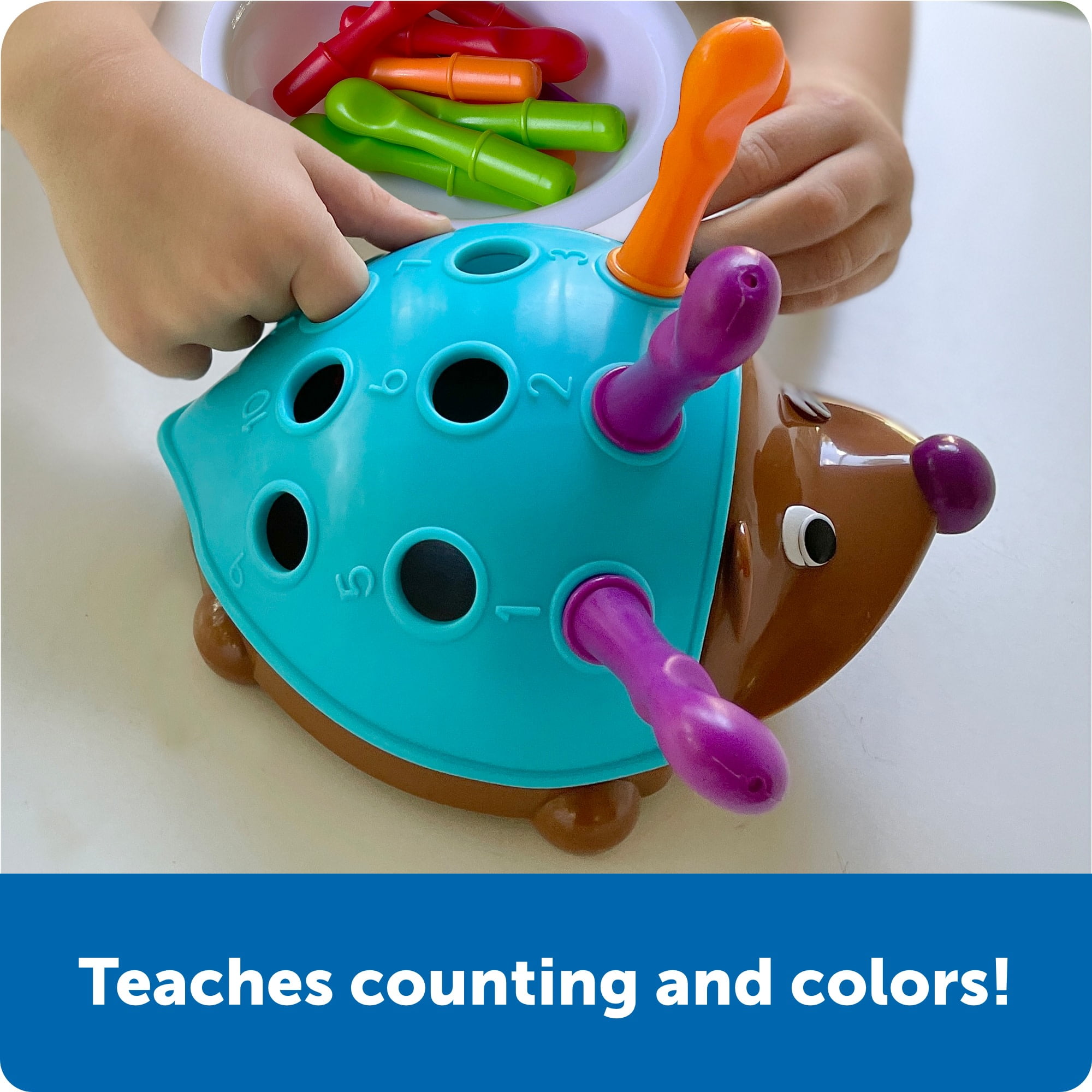 Learning Resources Spike The Fine Motor Hedgehog, Sensory Toys, Montessori, Ages 18 Months +