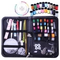 thumbnail image 1 of KAKOWELY 134pcs Sewing Tool Kit Needles Thread Scissors Set with Zipper Bag for Beginners Travel Home,6.61"X4.25"X0.98", 1 of 4