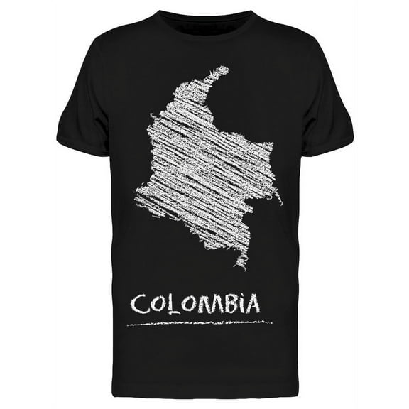 Colombia Sketch Country T-Shirt Men -Image by Shutterstock, Male XX-Large