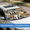 thumbnail image 4 of Windshield Sunshade for Car Foldable Windshield Sun Shade Suitable Protects Interior Accessories Sun Shade Snow Mountain, 4 of 5