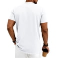 thumbnail image 6 of Heavyweight T Shirts for Men Summer Short Sleeve Crewneck Textured Loose Casual T-Shirts Stretch Solid Basic Tee Shirt, 6 of 8