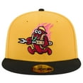 thumbnail image 2 of Men's New Era Yellow Akron RubberDucks Copa de la Diversi-n 59FIFTY Fitted Hat, 2 of 6