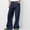 (Fashion 85)Blue, variant on Aimik Women's Side Seam Wide Leg Jeans Dark Wash Baggy Denim Pants High Rise Loose Trousers for Minimalist Everyday Wear