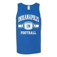 thumbnail image 2 of City of Indianapolis IND American Football Fantasy Fan Sports Mens Graphic Tank Top, Royal, 3XL, 2 of 3