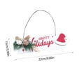 thumbnail image 3 of Letrero de madera Fiudx de bienvenida Feliz Navidad decoración para árbol de Navidad, 3 of 7