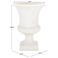 thumbnail image 4 of SAFAVIEH Paven 21" x 21" x 29" Urn Off White Resin Solid Plant Pot, 4 of 6