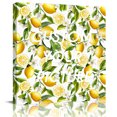 thumbnail image 2 of Lemon Yellow Wall Art Painting on Canvas, Country Watercolor Floral Leaf Green White Canvas Art Home Prints Wall Art Framed Modern Artwork for Living Room Bedroom Wall Decor 8x8in, 2 of 9