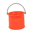thumbnail image 3 of S SERENABLE Folding Bucket Watercolor Brush Washer Bucket Waterproof Portable Camp Wash Basin Container for Travel Studio Camping Fishing Orange, 3 of 8