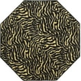 thumbnail image 1 of Animal Collection Custom Size Animal Print Area Rug for Living Room, Dining Room, Kitchen, Bedroom, Kids, Zebra Grazer - 7' Octagon, 1 of 1