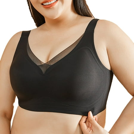 Shapewear Bras Racerback Push Up Bras for Women Womens Wireless Bras V Mesh Comfortable Bralette Supportive Tshirt Bra No Underwire Seamless Push Up Everyday Bras