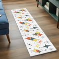 thumbnail image 3 of Colorful Diamond 2'x6' Runner Rugs for Hallway Kitchen Bedside Non Slip Washable, Modern Geometric Middle Century White Entryway Rug Runners with Rubber Backing, Long Carpet Runner for Laundry Room, 3 of 8