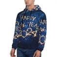 thumbnail image 3 of Pofeuu Beautiful New Year 2024 Print Mens Casual Hooded Collar Drawstring Hoodies Pullover Sweatshirts Casual Long Sleeve Shirts-4X-Large, 3 of 7