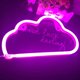 thumbnail image 2 of Luz de neón, letrero LED de nube, lámparas de luz, letreros de amor, labios, lámpara, decoración de pared para Navidad, fiesta de cumpleaños, habitación infantil, sala de estar, decoración para bodas, 2 of 5