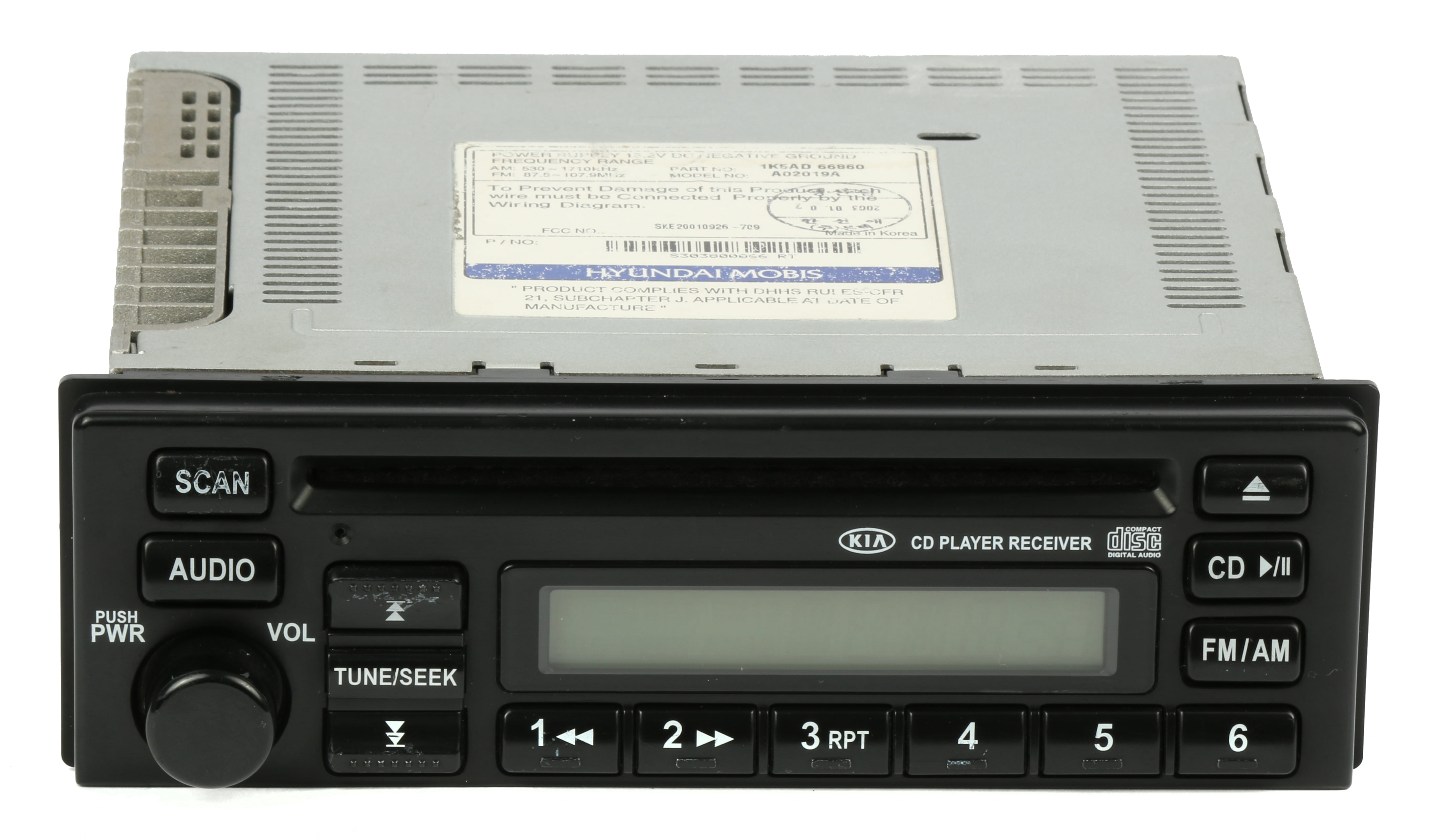 Restored 2003-2005 Kia Sedona AM FM Stereo Single Disc CD Player 1K5AD66860 (Refurbished)