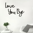 thumbnail image 3 of Joernso Wooden Wall Art Sign Love You Bye Wall Sign Home Decor Entryway Wall Letter Decoration for Valentine's Day Decor Living Room Door Entrance, 3 of 7