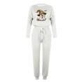 thumbnail image 4 of BiZtdJrK Women Jogger 2 Piece Set Funny Ghost Print Halloween Casual Sets Long Sleeve Crew Neck Pullover Tops and Drawstring Pants Outfits with Pockets AB-White M, 4 of 5