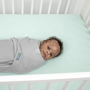 SwaddleMe by Ingenuity Original Swaddle for Baby, 100% Cotton, Improves Sleep & Calms Startle Reflex, 0-3 Months, 1.0 TOG, 2-Pack - Tropical Dino