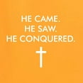 thumbnail image 6 of Wild Bobby He Came He Saw He Conquered Inspirational/Christian Women Graphic Tee, Gold, X-Large, 6 of 6