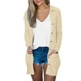 thumbnail image 3 of Erwazi Long Cardigans for Women Fall Trendy Button Down Open Front Lightweight Cardigan Sweaters with Pockets, 3 of 5