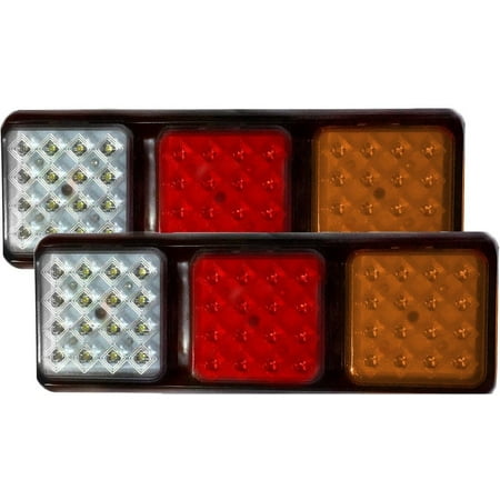 Eagle Lights 8002-2 LED Module Pair- Rubbolite Universal Rear Lamp Replacement 12V / 24V - Left and