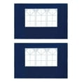 thumbnail image 1 of Canopy Tent Inlife Outdoor Party Tent Sidewall 2 pcs with Window PE Blue, 1 of 3