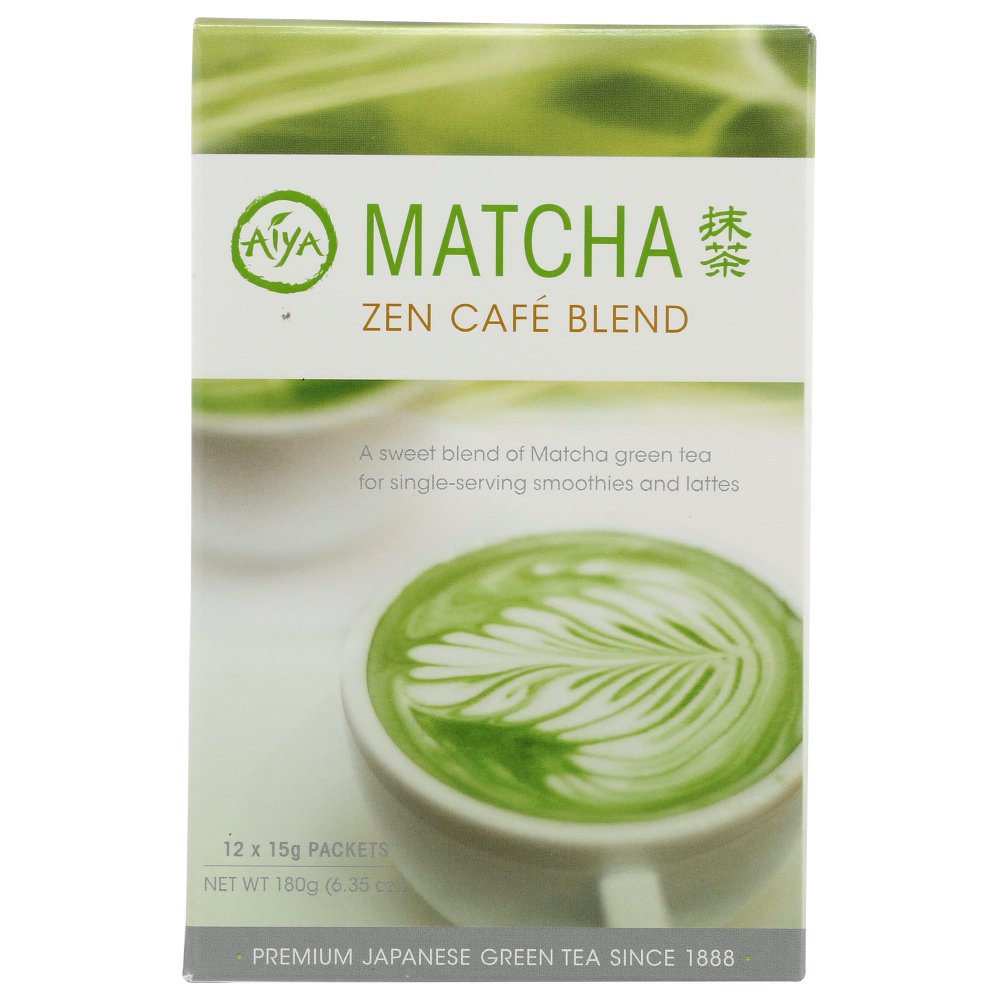 Aiya Tea Stick Matcha Zen Cafe, 12 Ct